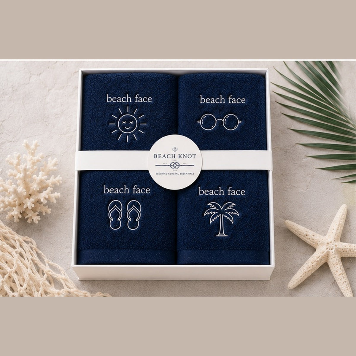Beach Face Collection — Set of 4 & Gift Box
